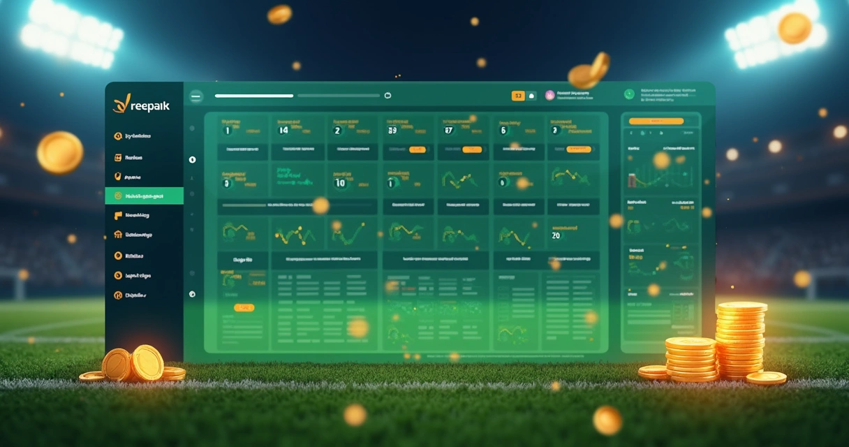 Painel digital mostrando diferentes odds de apostas esportivas 