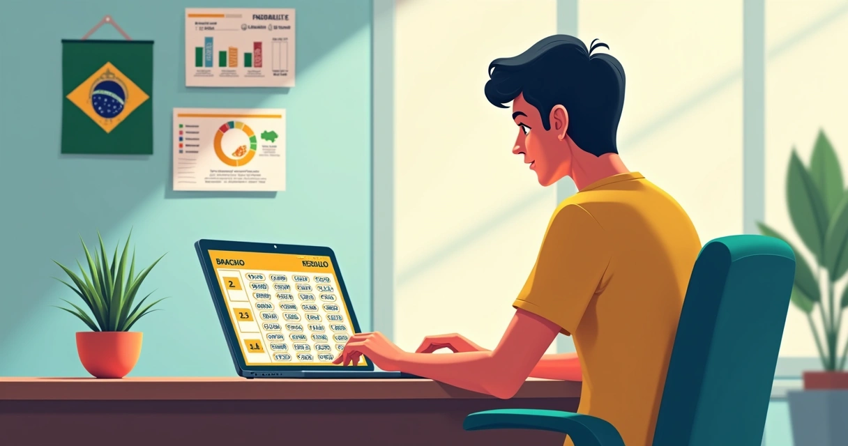 Pessoa testando combinações de aposta em simulação de Dia de Sorte 