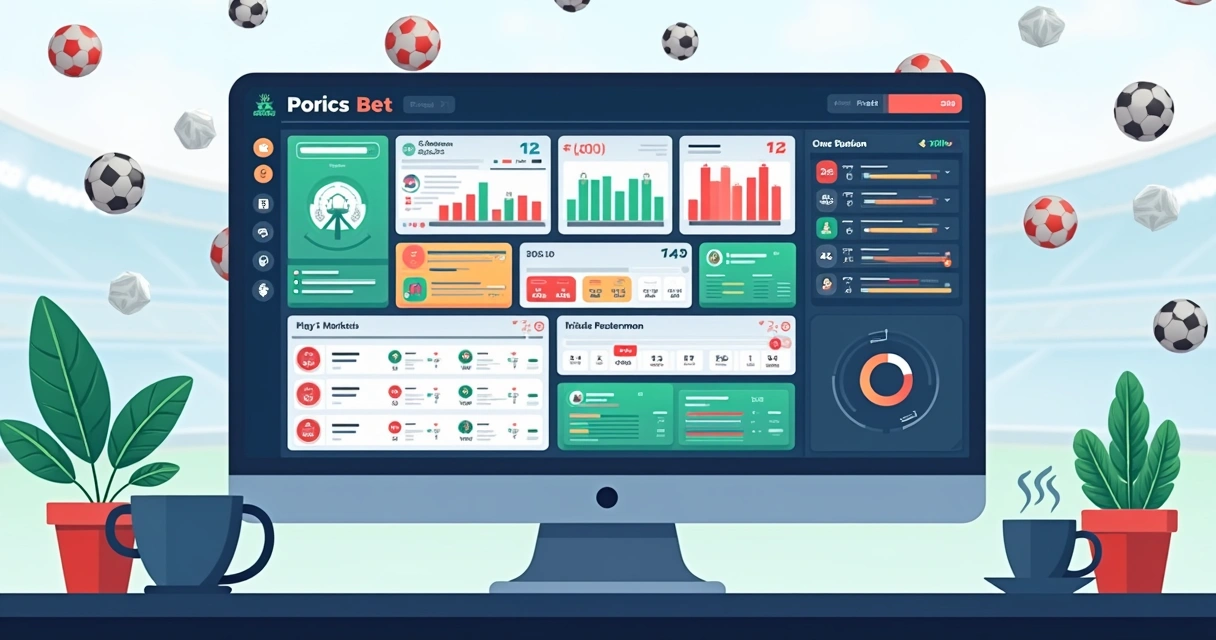 Painel digital mostrando diferentes tipos de apostas exóticas em futebol, com gráficos e estatísticas 