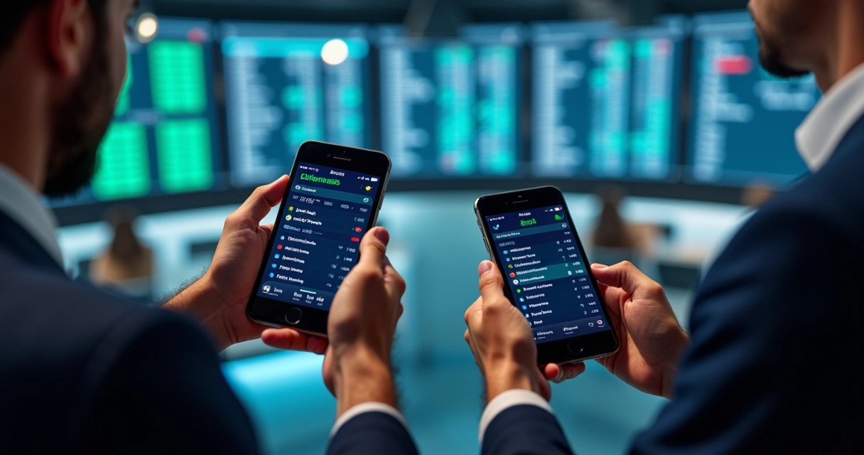 Pessoas analisando apostas em real em telas digitais 