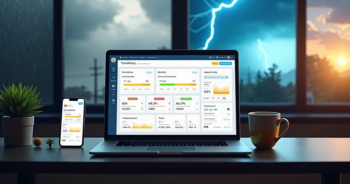 Tela de apostas em previsão do tempo com diferentes tipos de clima ao fundo 