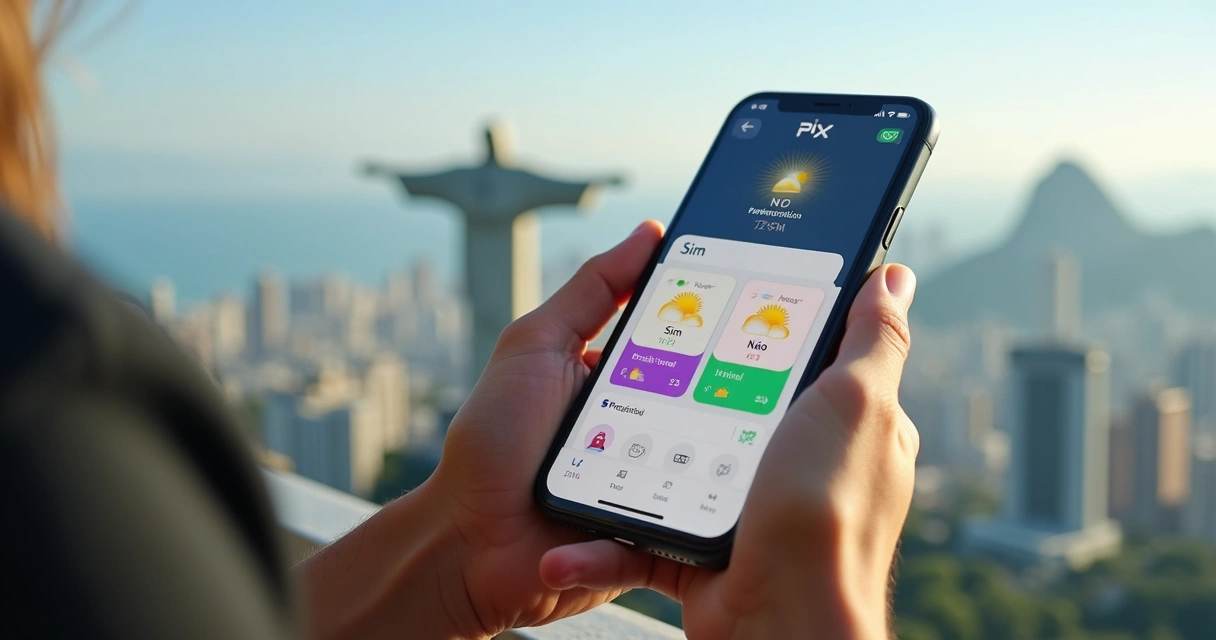 Tela de aplicativo de apostas de previsões em reais, mostrando gráficos e opções de Sim e Não 