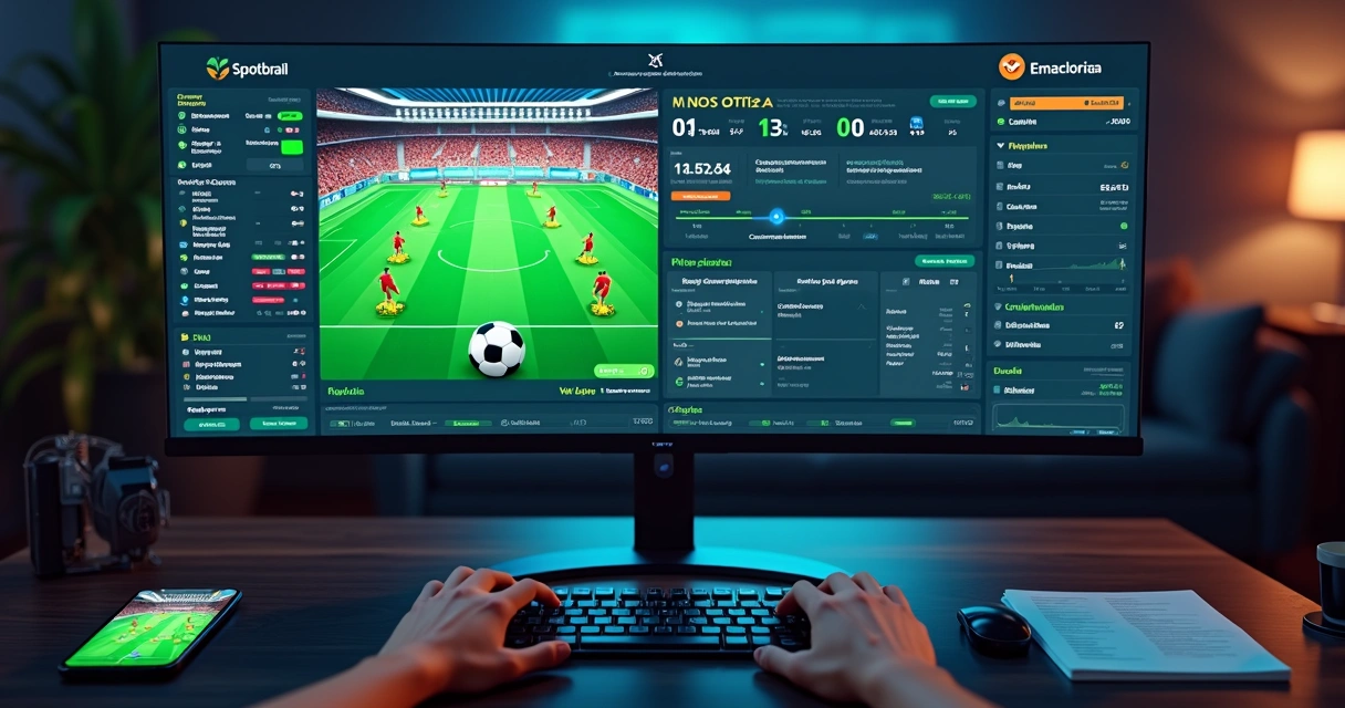 Comparação entre apostas esportivas e mercados de previsão na mesma tela 