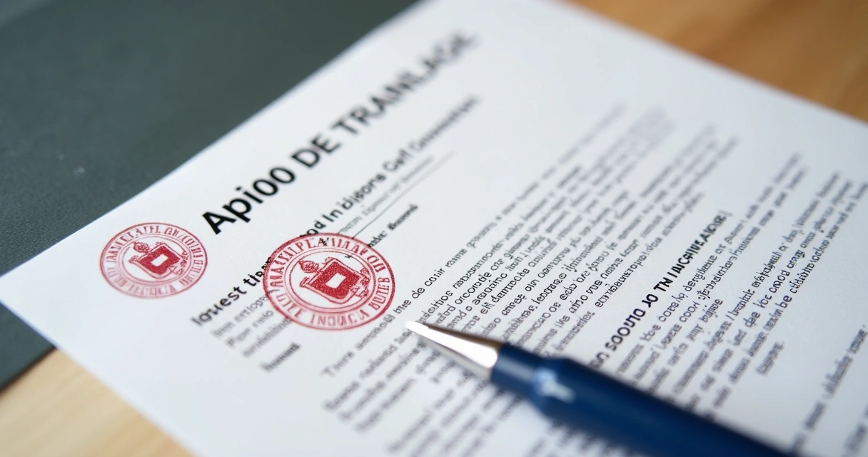 Selo da Apostila de Haia impresso em documento traduzido 