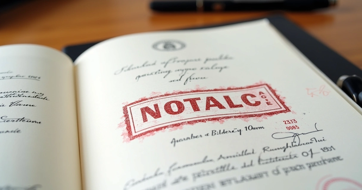 Certificado com apostila de Haia e caneta ao lado 