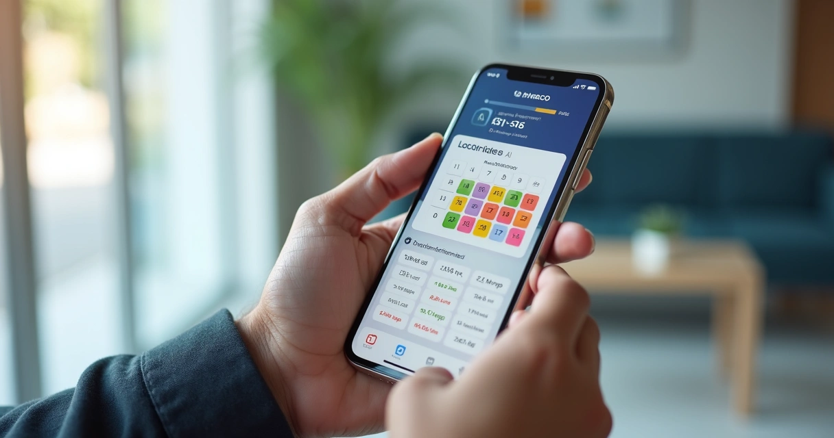 Tela de aplicativo mostrando análise de apostas na Lotofácil 