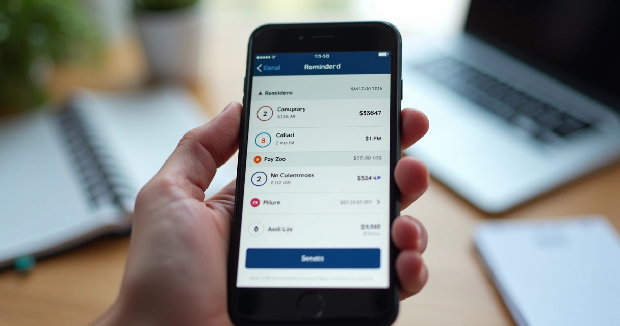 Aplicativo de cobrança recorrente em smartphone 