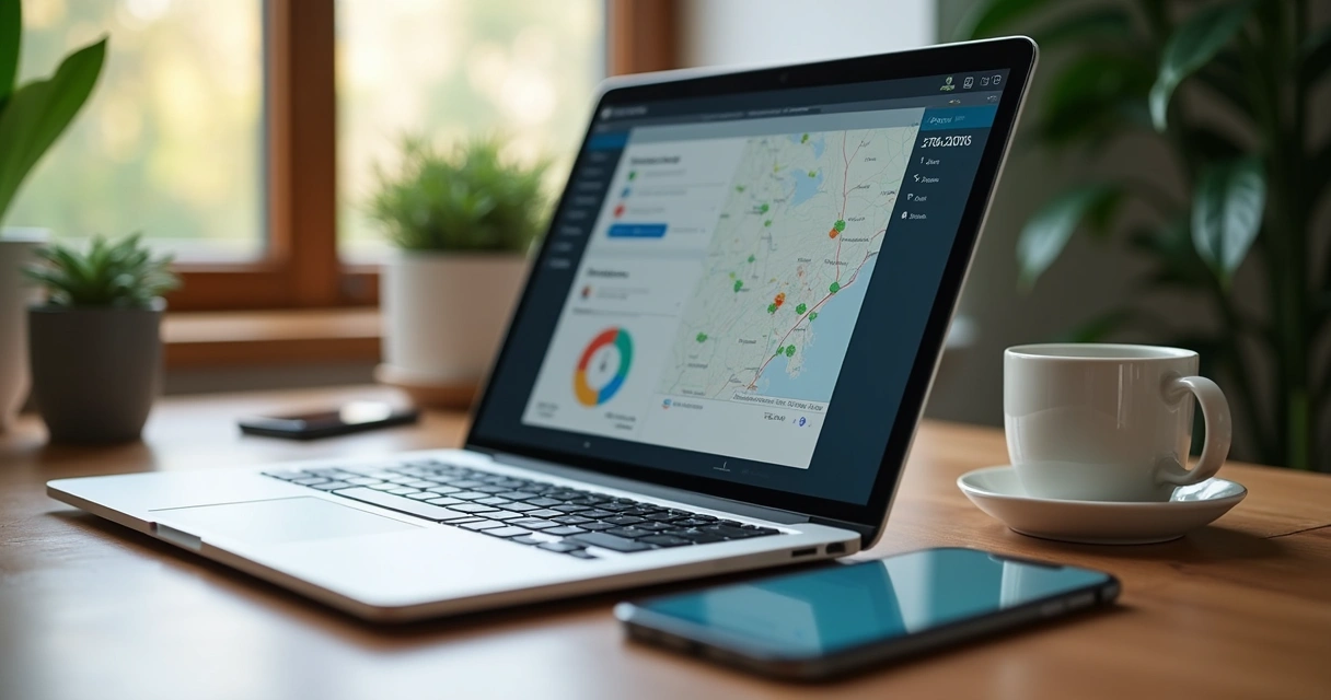 App de controle de ponto mostrando marcação remota no home office 