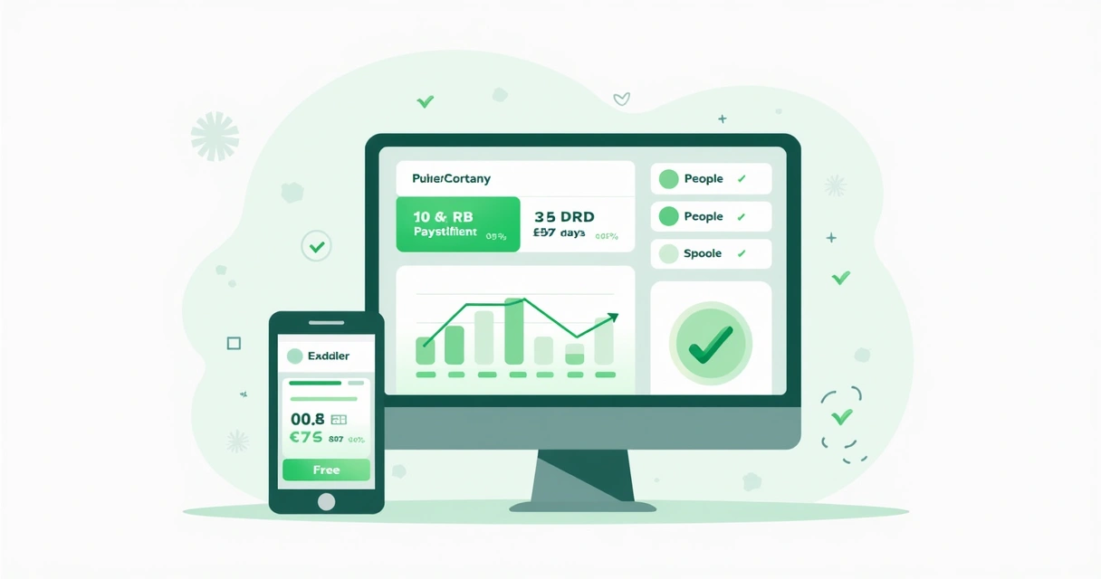 Tela de app de pagamentos mostrando taxas visíveis e painel financeiro claro 