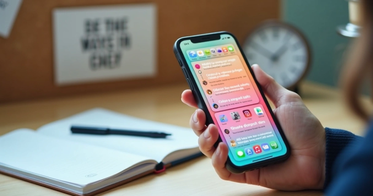 Tela de aplicativo de organização de estudos em celular