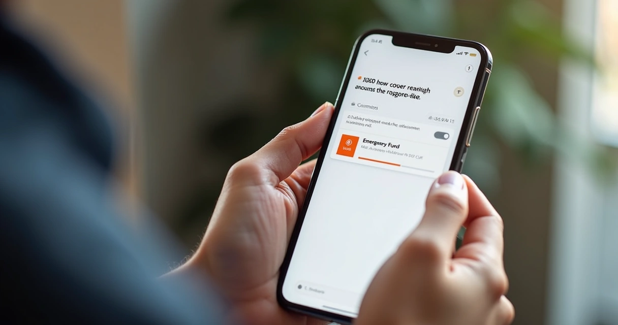 Tela de app bancário mostrando transferência para reserva 
