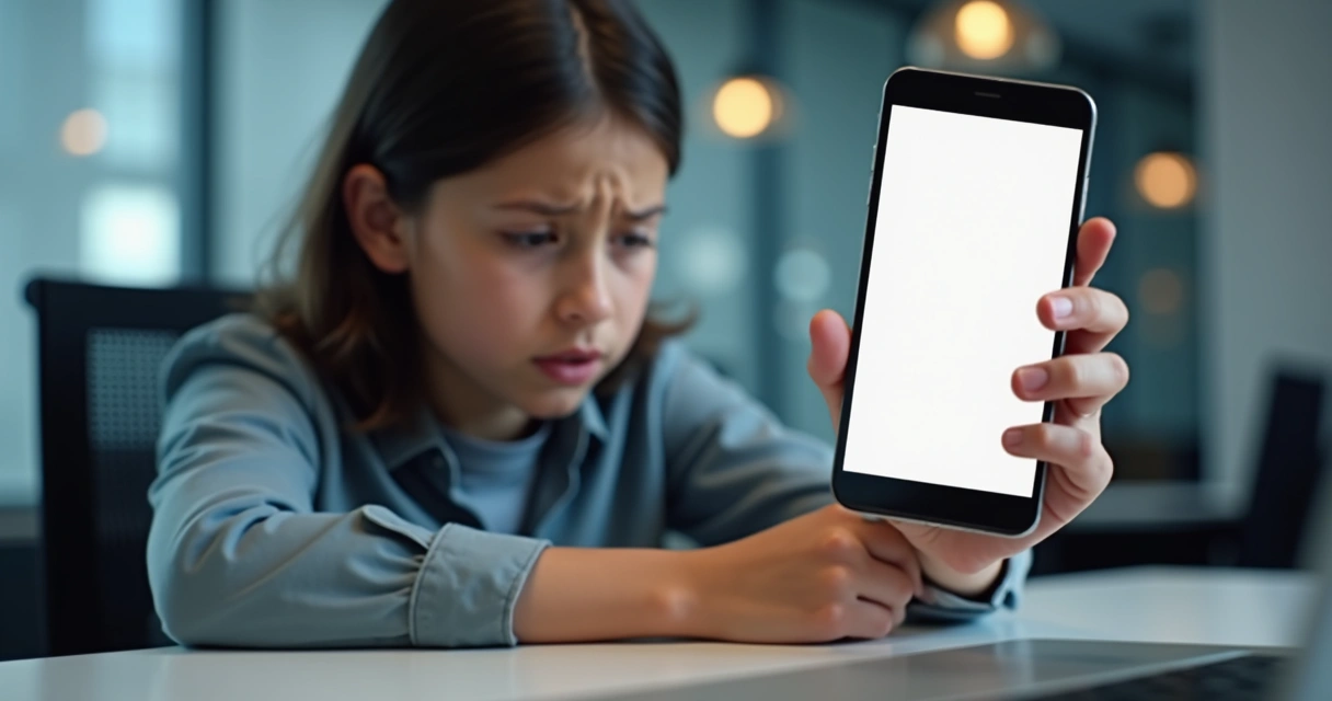 Pessoa usando app irritada por anúncio em tela cheia 