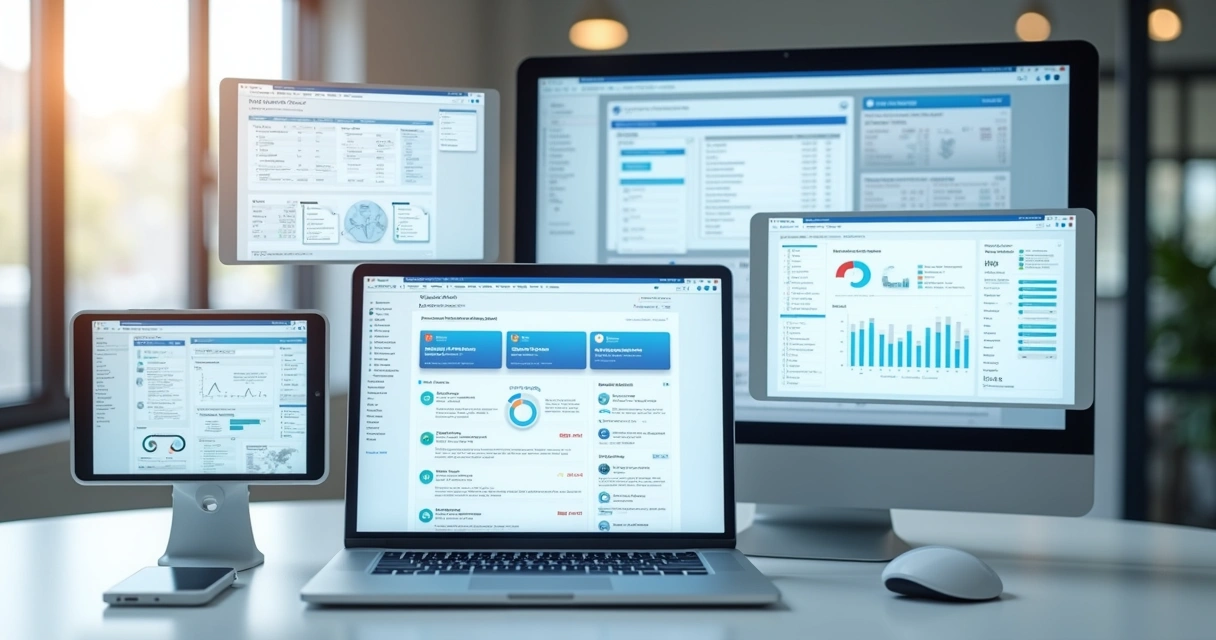 Conjunto de telas de apps de IA para atendimento e automação