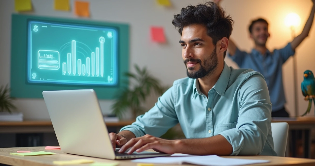 Colaborador aprendendo no-code no próprio ritmo 