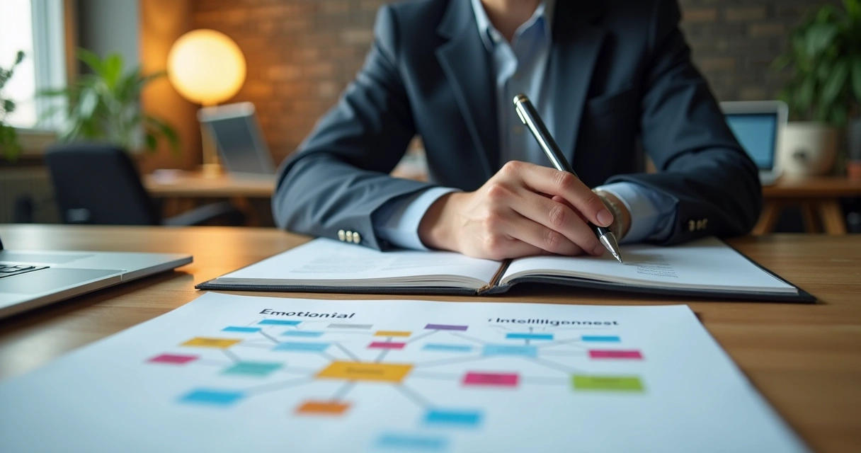 Funcionário aprendendo sobre inteligência emocional no trabalho 