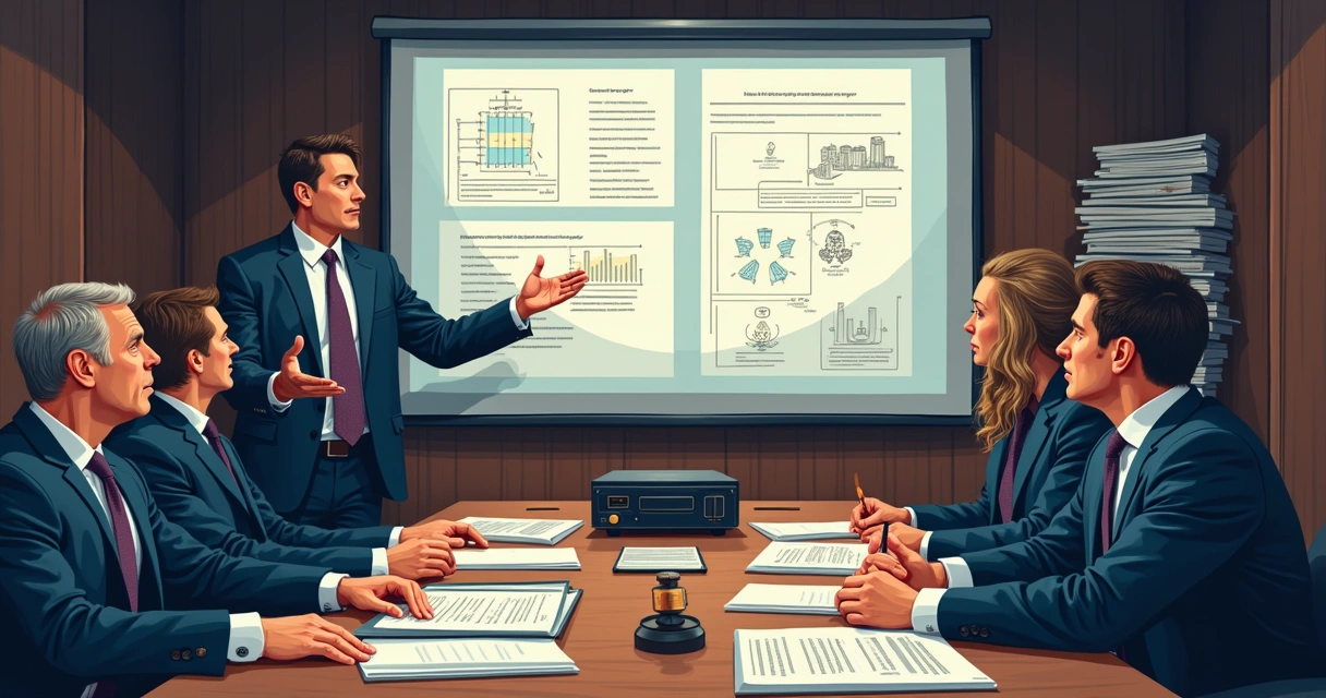 Engenheiro apresenta parecer técnico em reunião judicial 