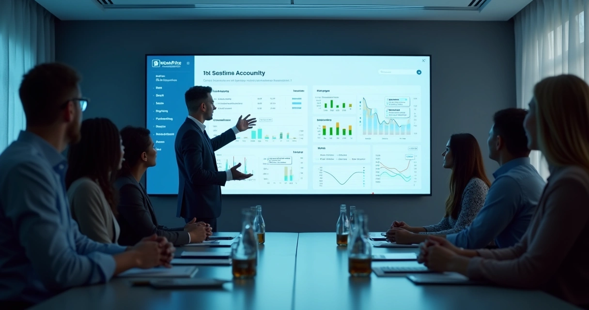 Demonstração de plataforma Holos com dashboard e integração digital 