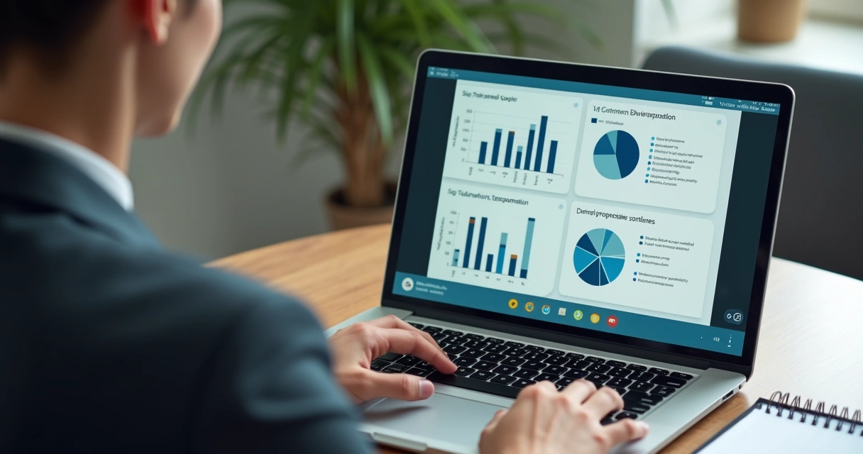 Vendedor apresentando proposta em videoconferência