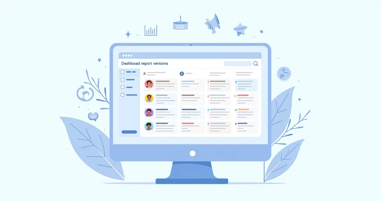 Painel de versionamento de relatórios em plataforma de BI 