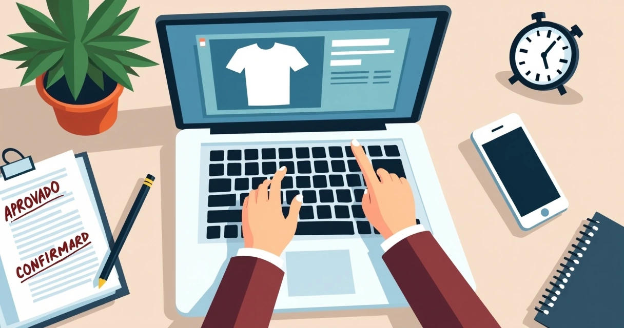 Aprovação rápida de arte para camisetas personalizadas 