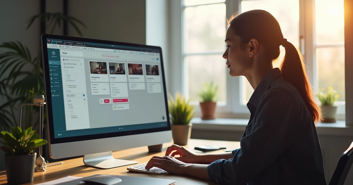 Envio de material digital para aprovação visualizada em tela 