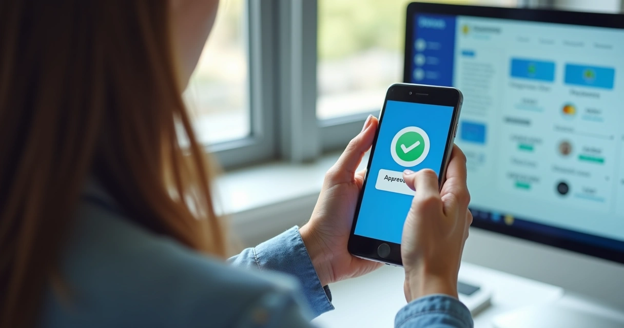 Aprovação rápida de pagamento digital em painel de ecommerce 