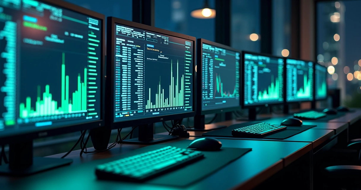 Gráfico digital mostrando vários preços de bitcoin em diferentes exchanges 