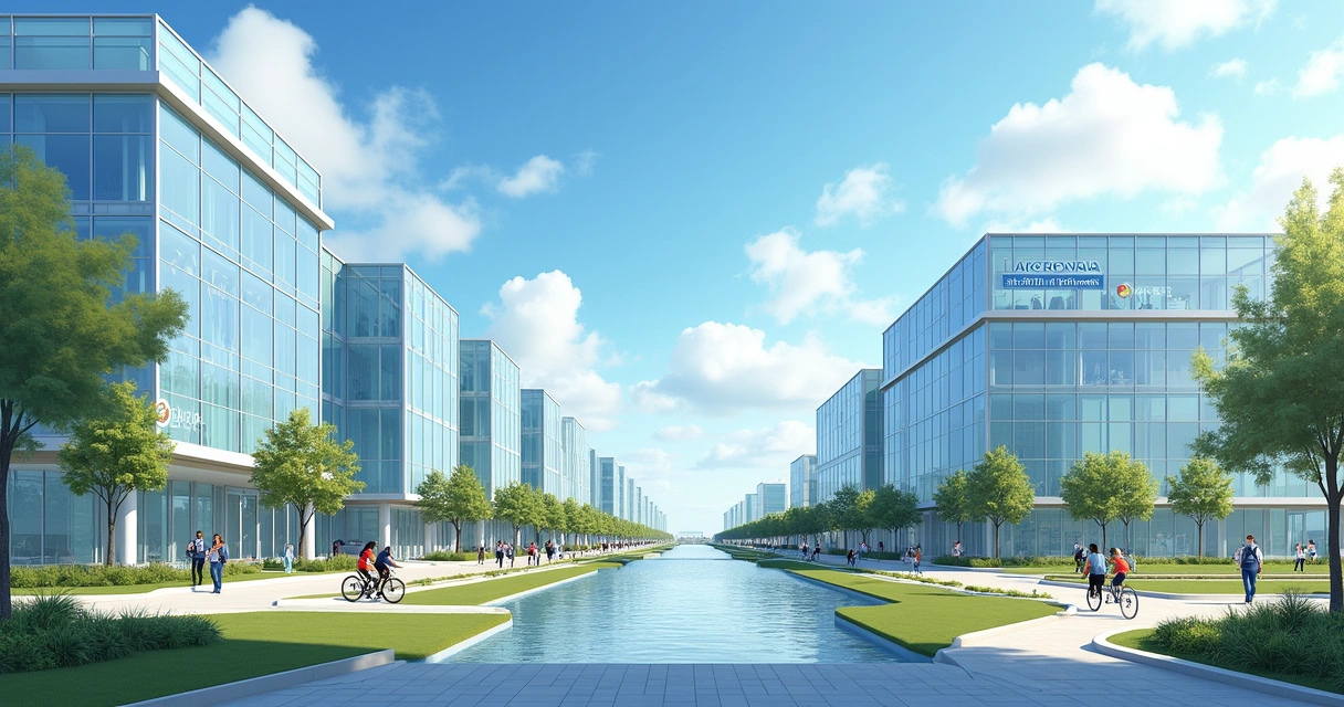 Technological innovation center in Lake Nona during the day. 