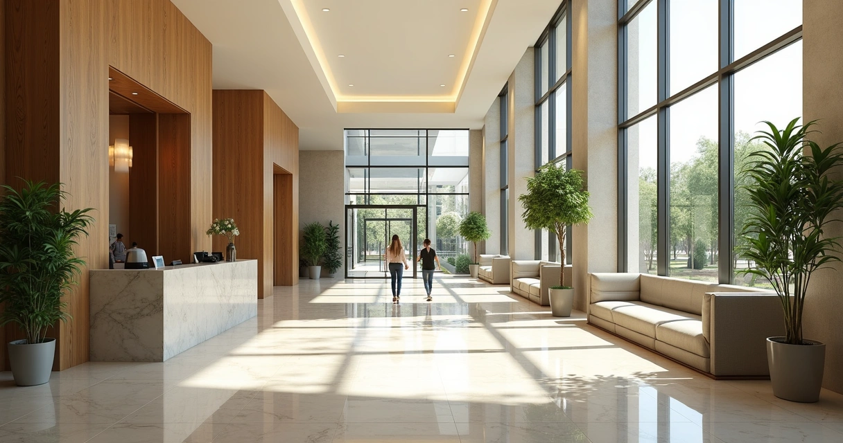 Áreas comuns limpas e seguras em condomínio 