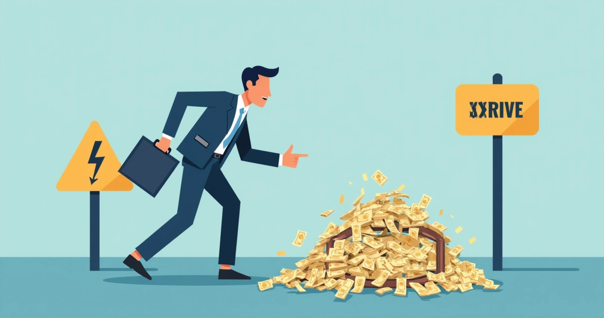 Representação gráfica de um contrato de seguro com armadilha e dinheiro ao redor 