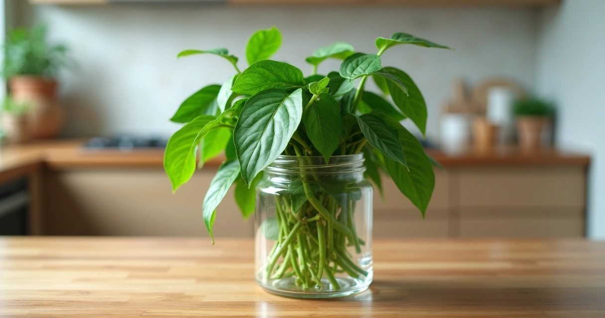 Folhas de moringa armazenadas em pote hermético