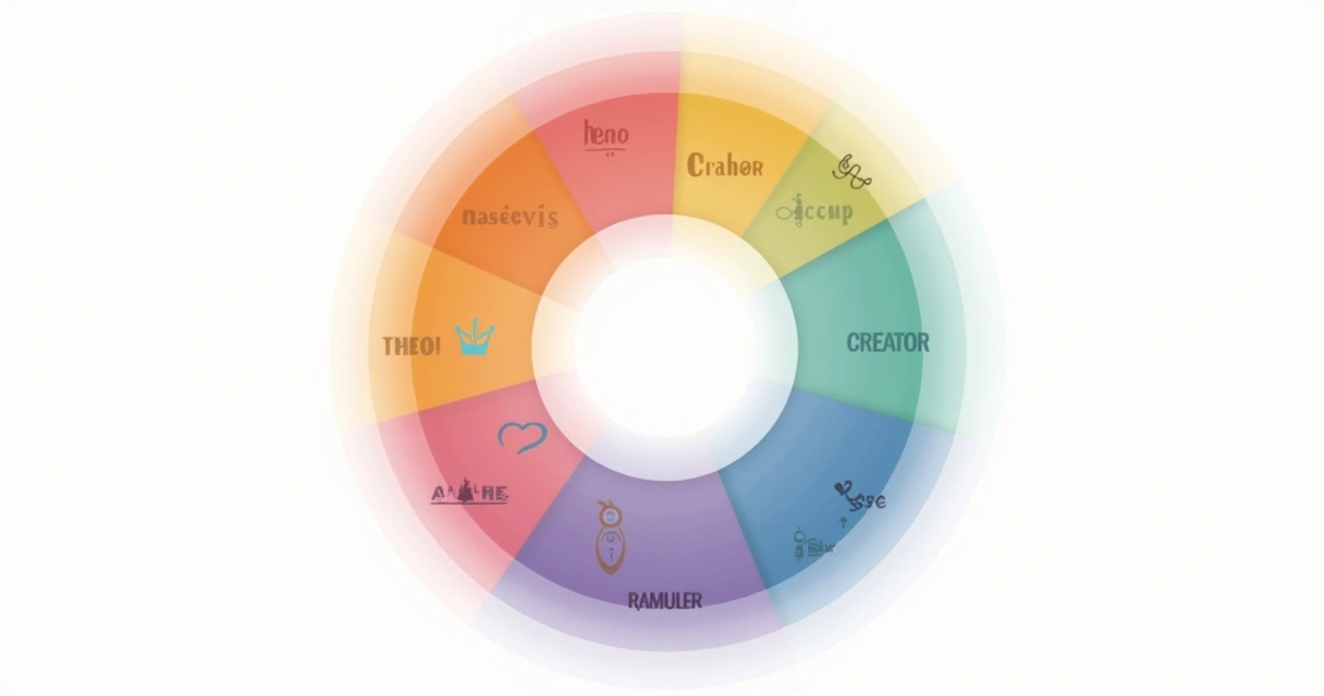 Ilustração de diferentes arquétipos de marca. 