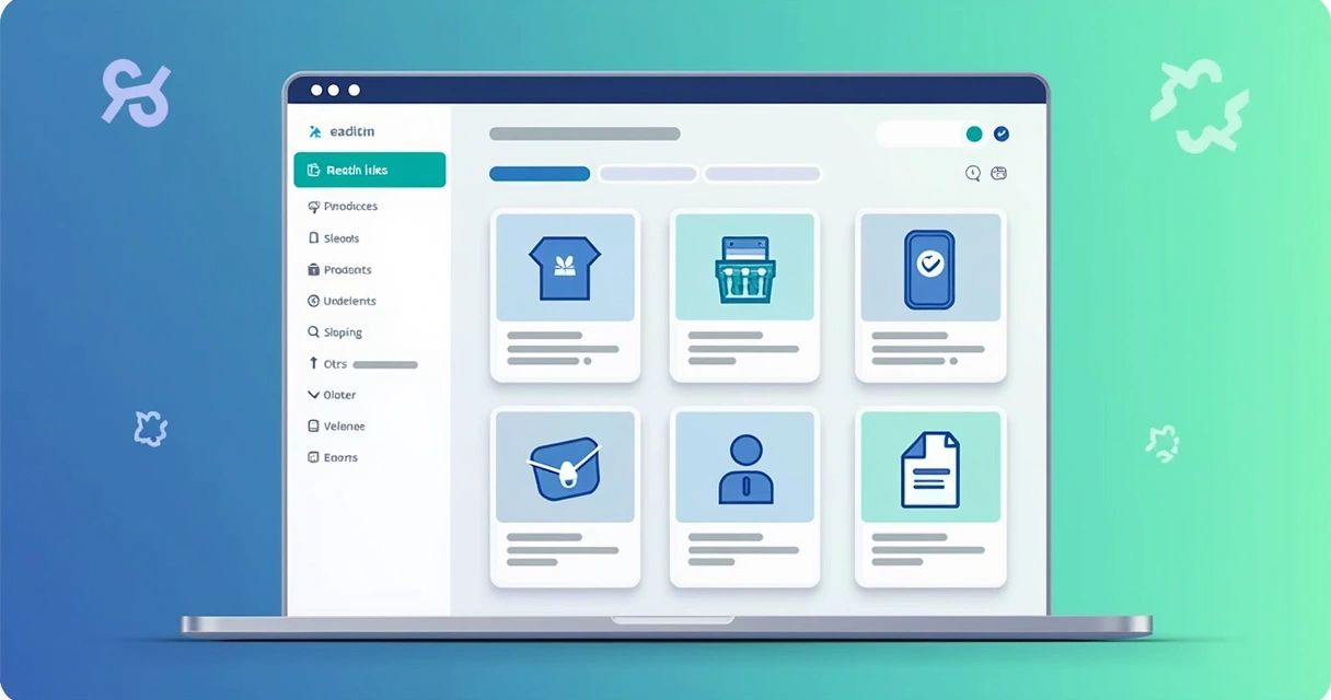 Menu lateral mostrando categorias organizadas de um catálogo digital 
