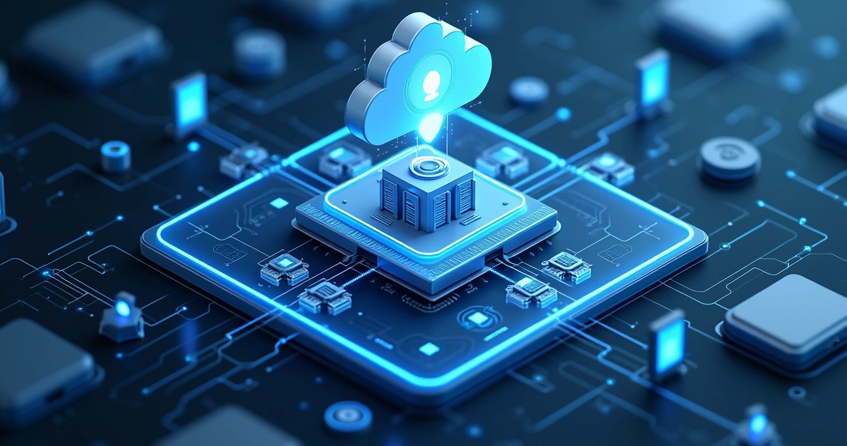 Representação visual de arquitetura Edge Computing robusta em cloud 