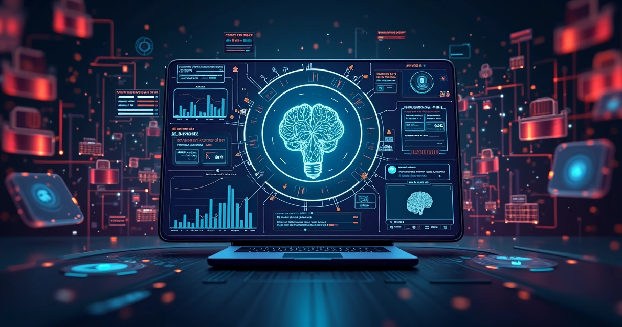 Visualização de arquitetura IA aplicada ao setor bancário 