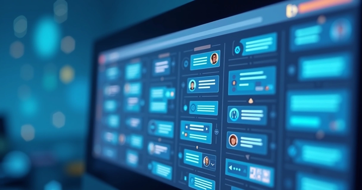 Interface digital mostrando conversas arquivadas 