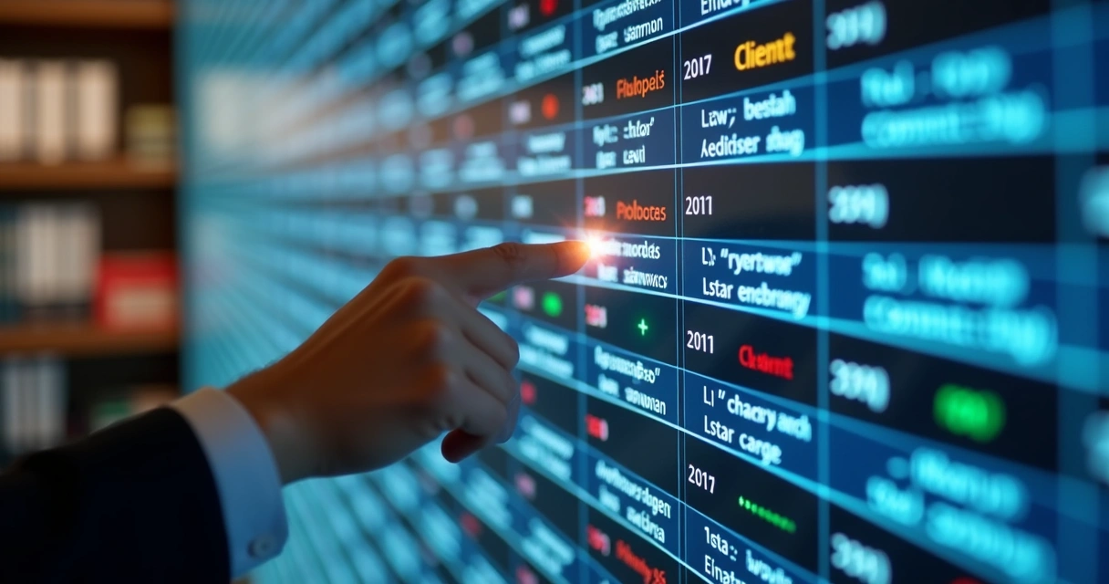 Arquivos jurídicos organizados digitalmente por categorias 