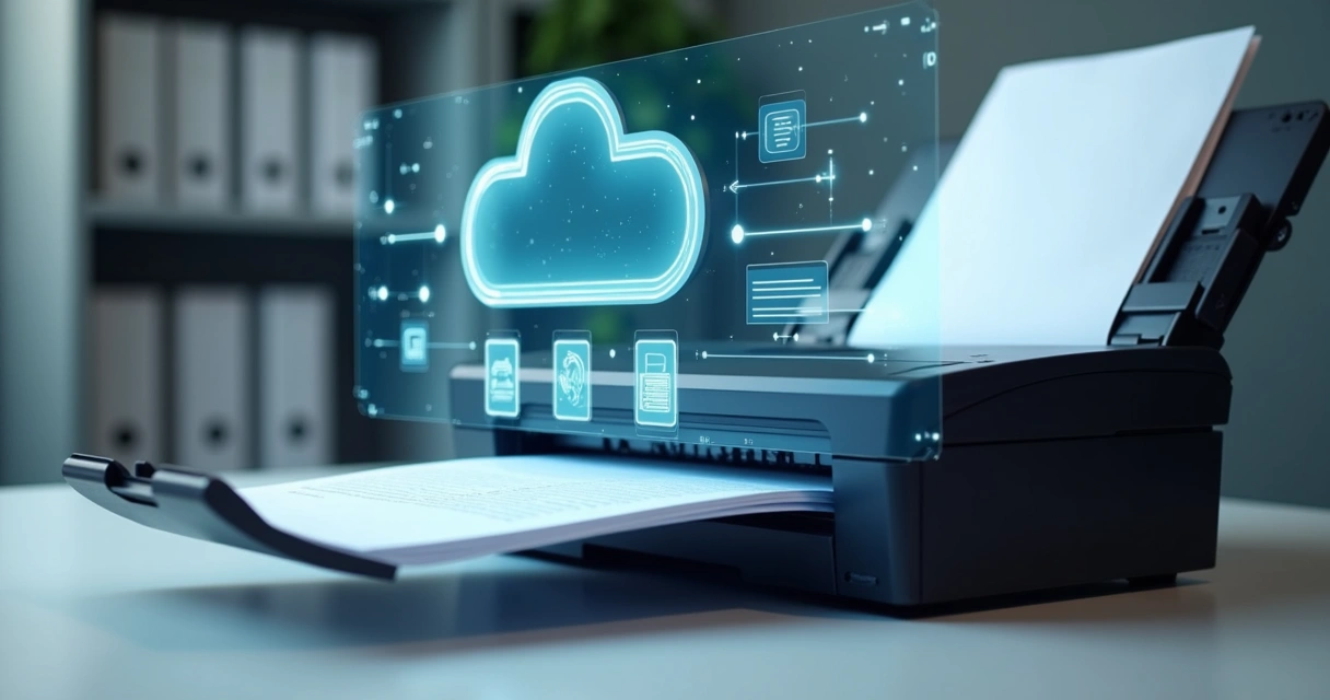 Documentos digitalizados conectados à nuvem e automação 