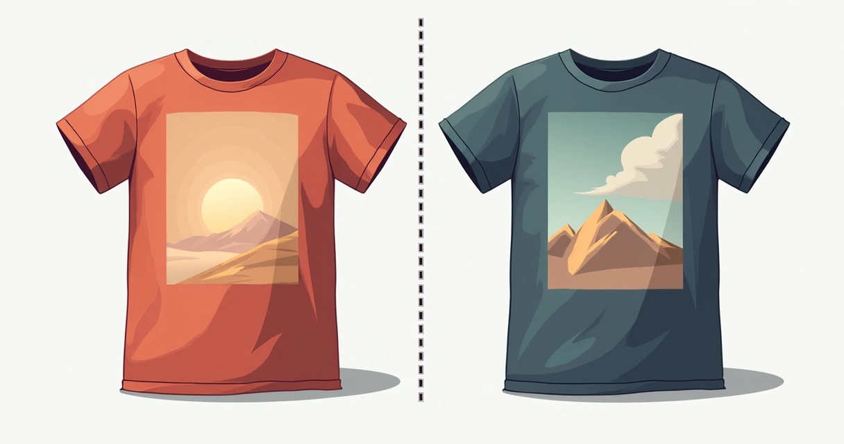 Estampa de camiseta com imagem pixelada e outra nítida ao lado 
