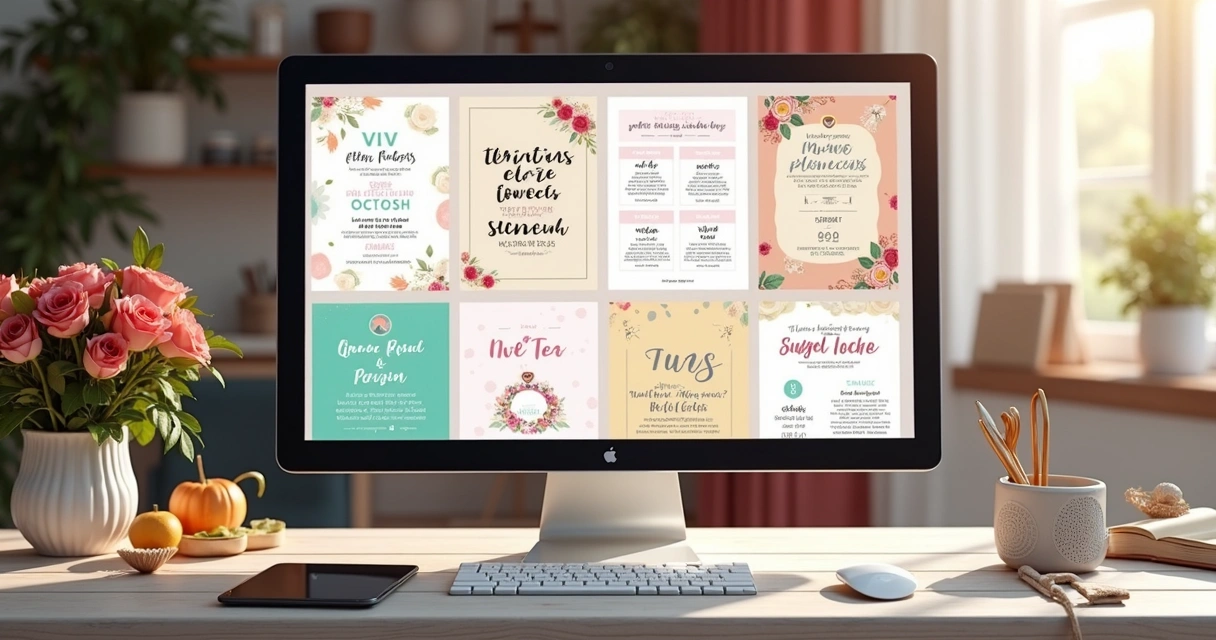 Templates digitais personalizados para venda 