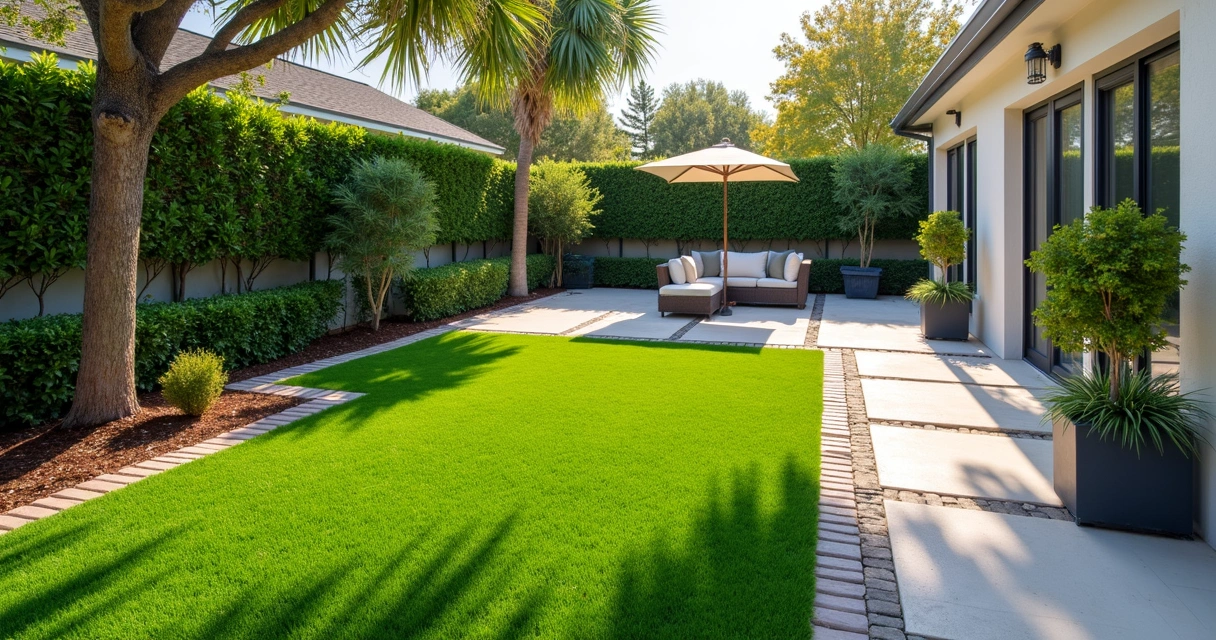 Artificial turf patio in Central Florida
