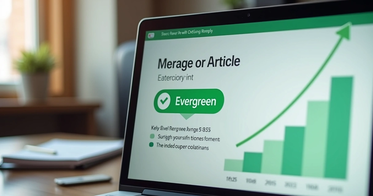 Artigo digital com selo de tempo e gráfico de visitas crescente 