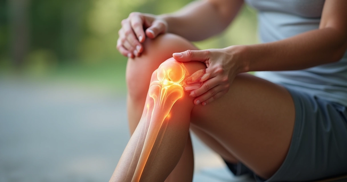 Joelho com sinais iniciais de artrose 