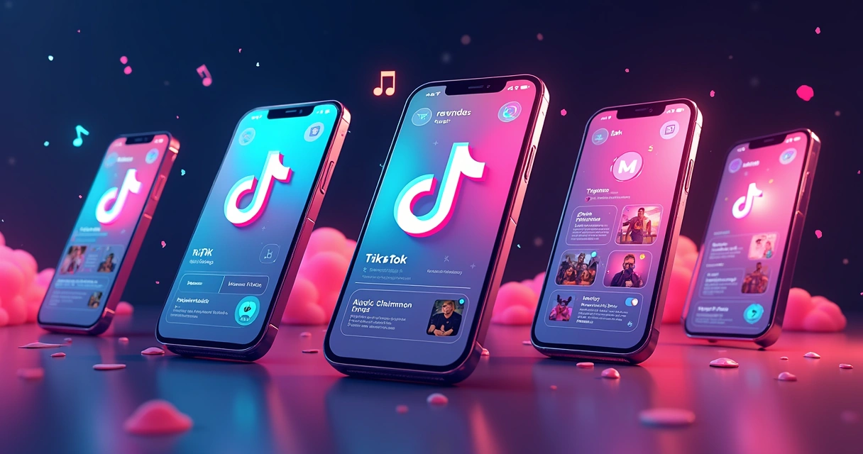 Ilustração do crescimento do TikTok no marketing digital 