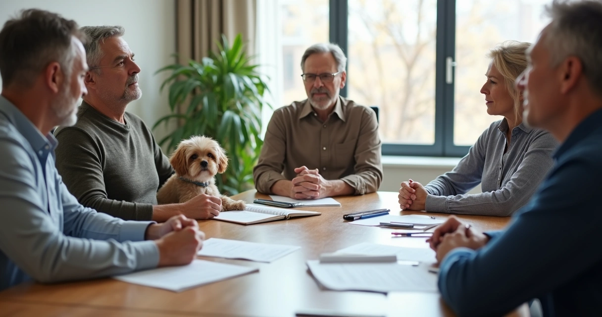 Assembleia discutindo regras para pets