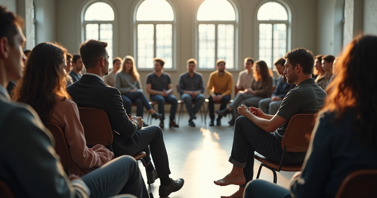 Assembleia em silêncio antes de decisão importante 