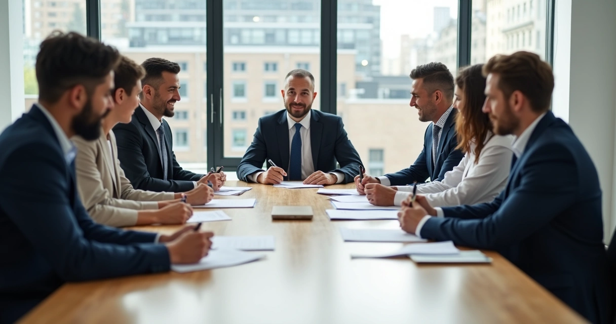 Assembleia sindical reunida discutindo homologação de contrato 