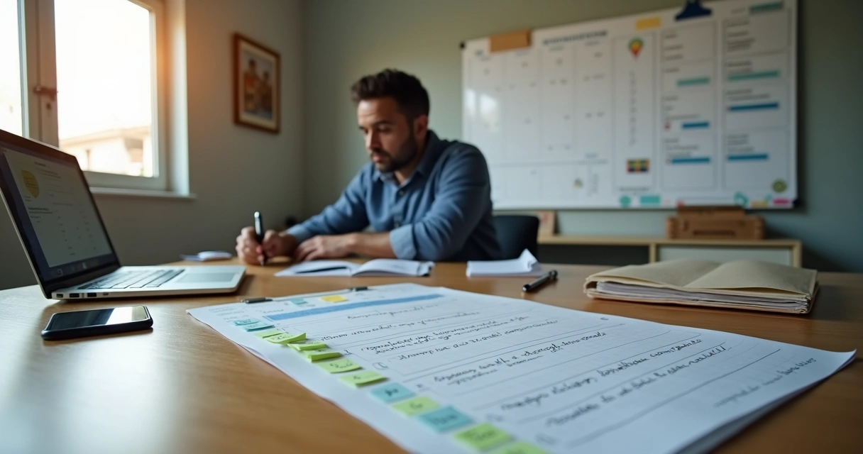 Assessor político organiza checklist semanal sobre calendário e documentos 