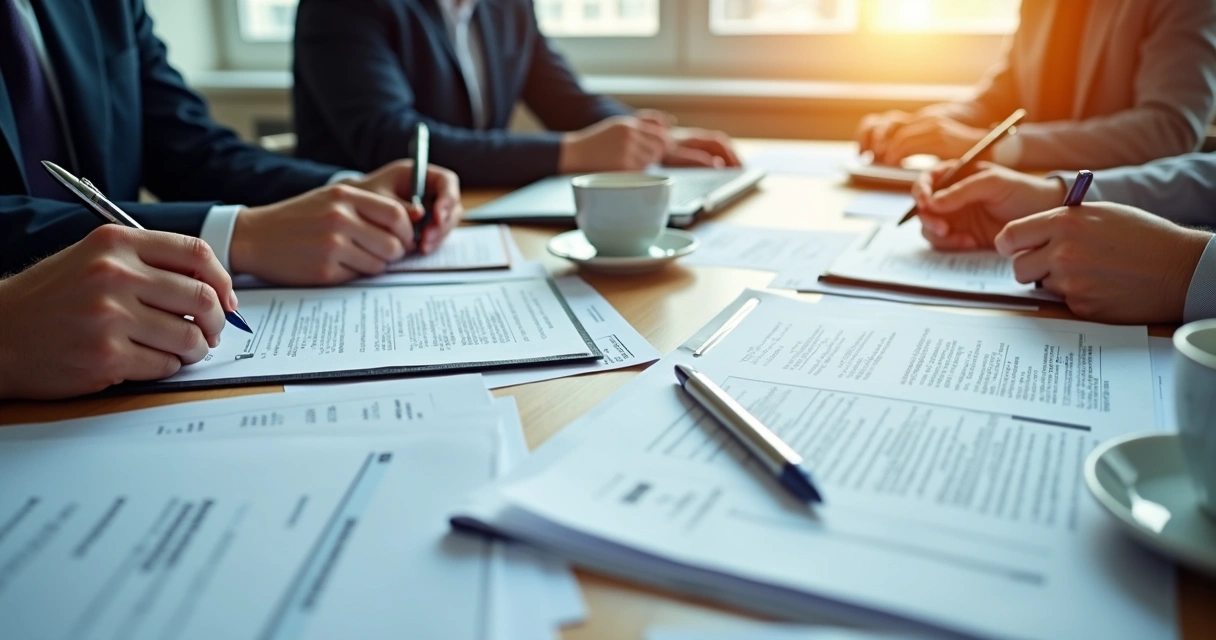 Assessoria acompanhanhando documentos de licitação