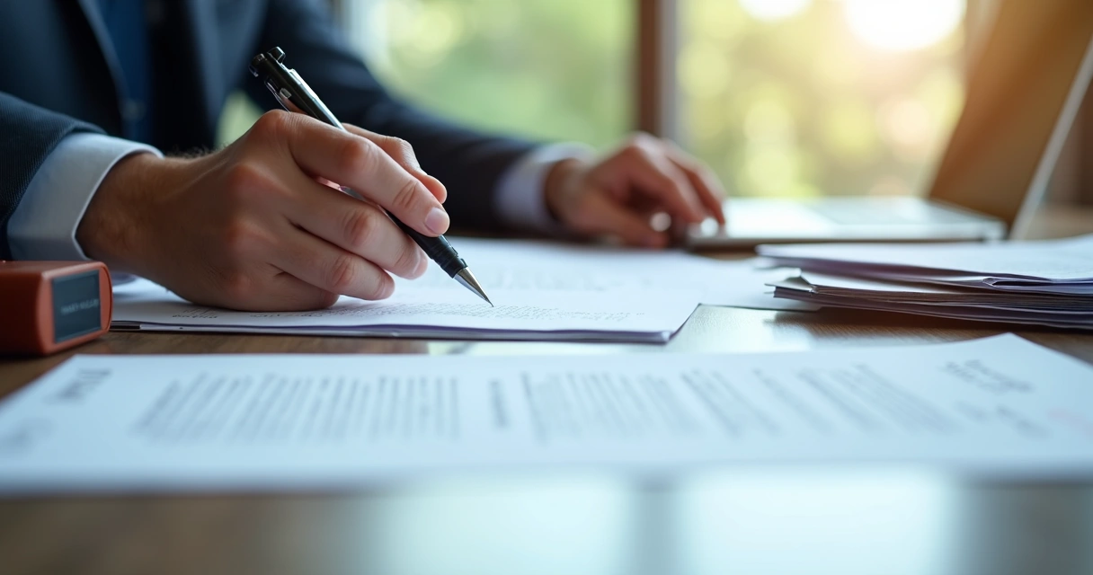 Assinando contrato social e documentos para abrir empresa 